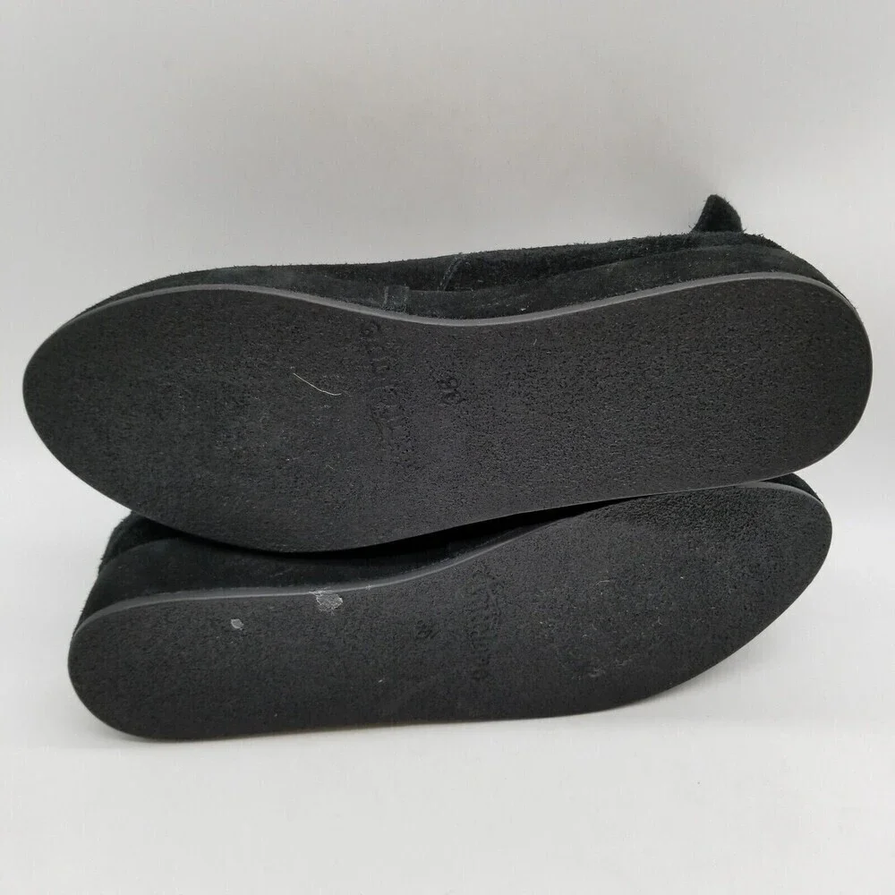 Antelope Women Black Suede Slip On‎ Low Bootie 36 US 5.5